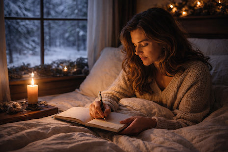 Zuhause im Winter - Journal schreiben KL-Q